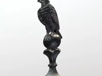 Bird of Prey Low-poly 3D model