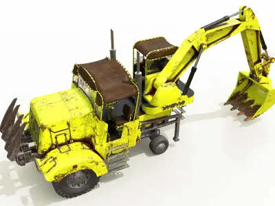 Powerful Bastard 2000 Low-poly 3D model