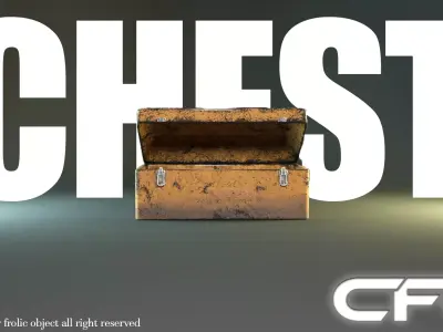 Chest cfo Low-poly 3D model