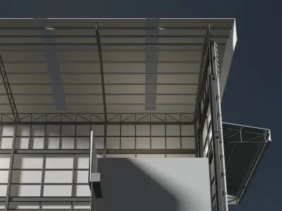 Warehouse in section cut 24i18 3D model