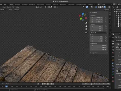 WOOD ASSETS Free 3D model