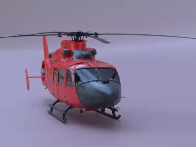 Dolphin Chopper Low-poly 3D model