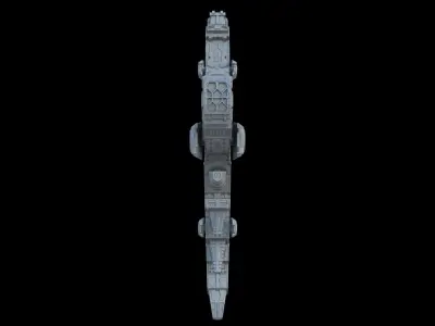 Alien spaceship 3D model buy