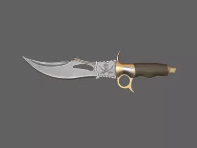 Combat Knife  Low-poly 3D model