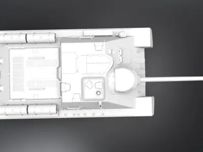 SU85 Scale model   3D print model