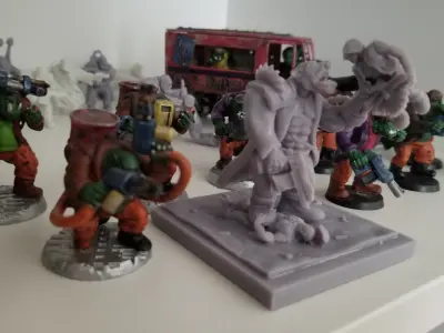 Ork Warboss 3D print model