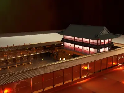 Chinese house 3D model