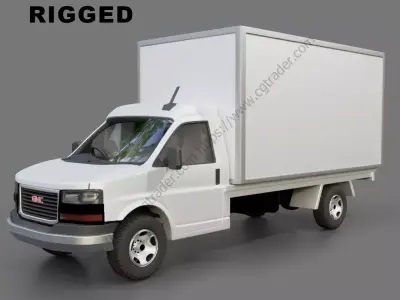 Gmc Savana Cutaway Free low-poly 3D model