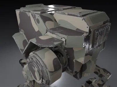 Mech 06 - Raptor Low-poly 3D model