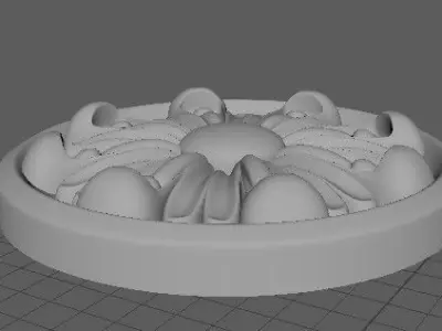 rosette flower 3D model 37