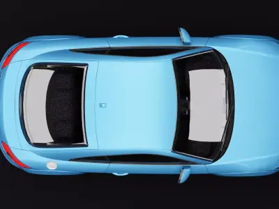 Audi TT Light Blue 3D model