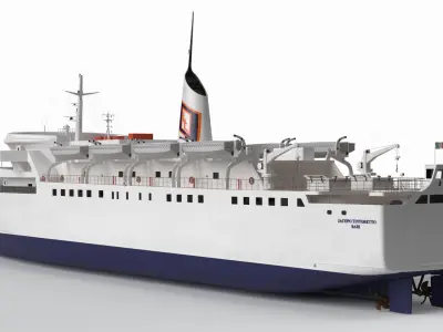  Jacopo Tintoretto RO-RO Ferry Ship Dynamic Simulation 