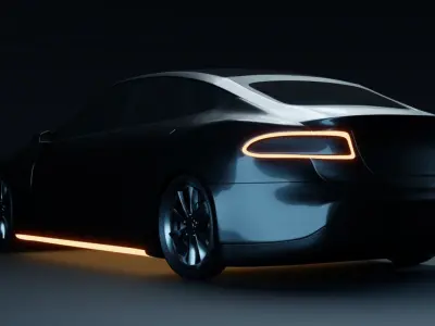 Tesla Car 3D Model 3D model
