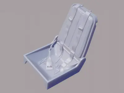 Me-262 Seat with straps for 1-32 scale 3D print model