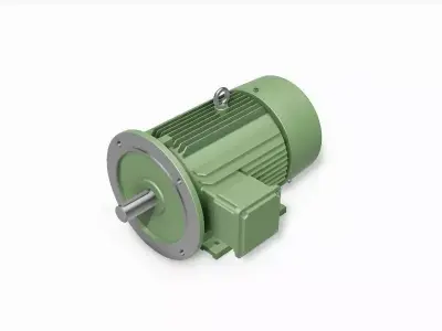 132S B35 Right IEC electric motor - 3D CAD model 3D model