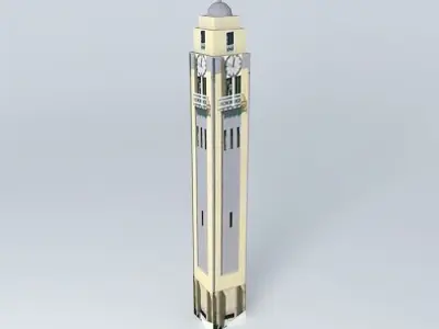 Mostar Cathedral Tower Free 3D model