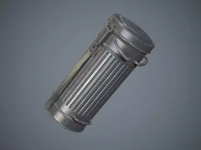 German Gas Container WW2 Low-poly 3D model