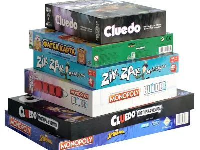 Board Games Pack 8 3D model