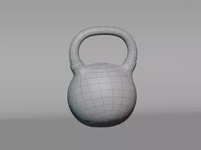 Kettlebell Low-poly 3D model get