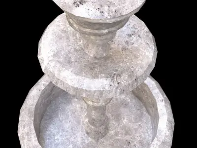 Fountain - PBR - Textured Low-poly 3D model