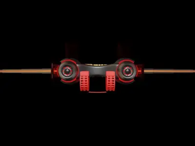 Jetpack jetman cyraxz technology black lava edition 3D model