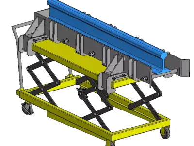 Lifting table for sample transportation 3D model