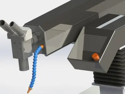 Laser welding impulse automatic mashine  YAG Nd 3D model