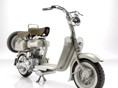 Lambretta Innocenti 125 1952  3D model