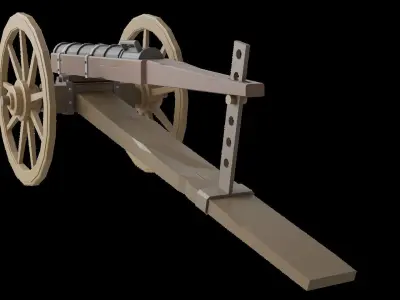 cannon century 15 Free 3D model
