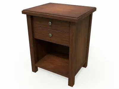 Pack of 6 Medieval Wooden Cabinets Low-poly 3D model
