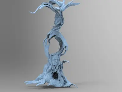 Dark Ages Claw Sculpted tree 1 3D model