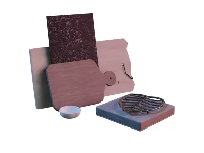 Chopping Board Set 03 Free 3D model