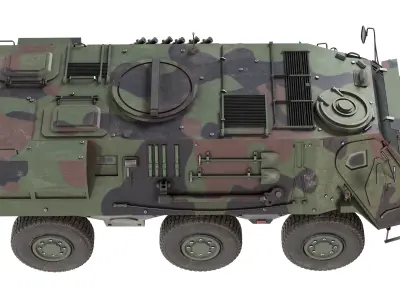 TPz Fuchs Armored Carrier Low-poly 3D model