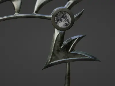Grim Reaper Scythe 3D model