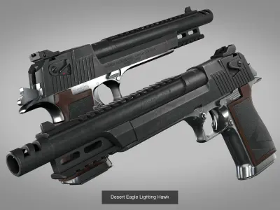 Desert Eagle 50 cal Collection 3D Model Pack