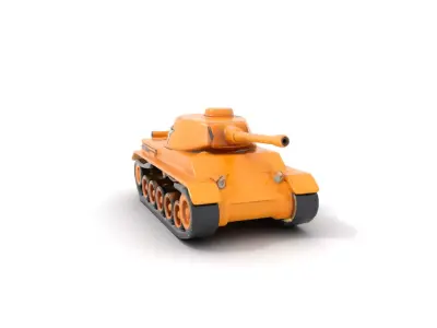 Golden Sherman Tank model pack Low-poly 3D model