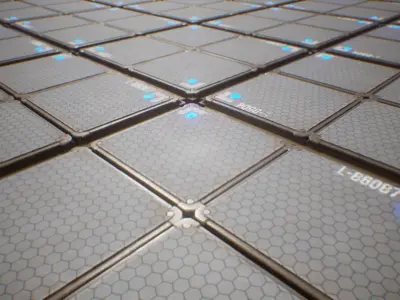 PBR Seamless Sci-Fi Texture 60 Low-poly 3D model