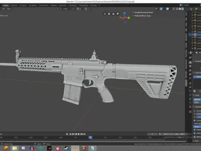 MPT 76 Untextured Rigged Low-poly 3D model