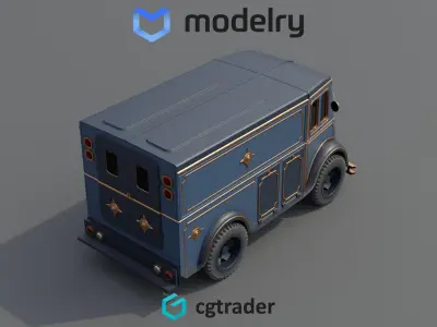 Delivery Van 3D model purchase