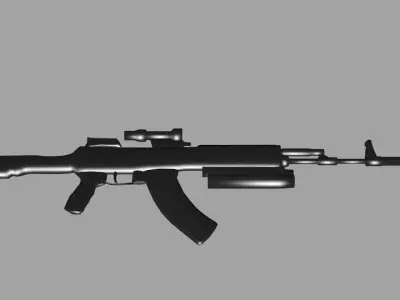 game ready AK 12 Low-poly 3D model
