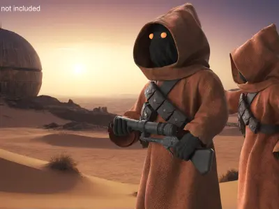 Star Wars Jawa in Standing Pose with Blaster 