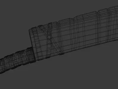 Orc Cleaver Low-poly 3D model
