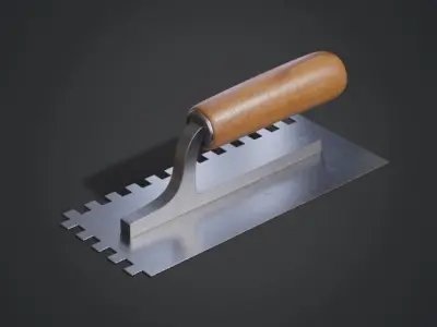 Two Notched Trowels 3D Model Pack