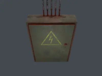 Electric Box 3D Model Low-poly 3D model