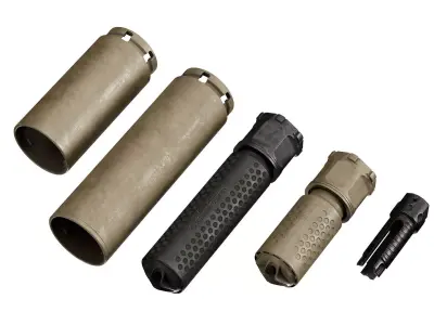 KAC 556 PRT SUPPRESSOR  Low-poly 3D model