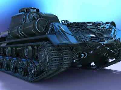 Tanque IS2 3D model