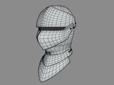 Medieval Helm Free low-poly 3D model