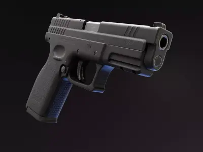HS2000 Pistol Low-poly 3D model