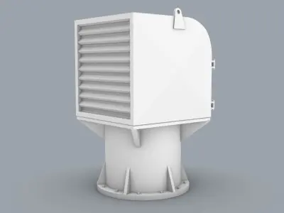 Cargo Hold Ventilation Low-poly 3D model
