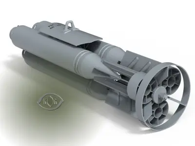 Russian Single bomb bundle RBS-100 AO 25 33 printable moulage  3D model